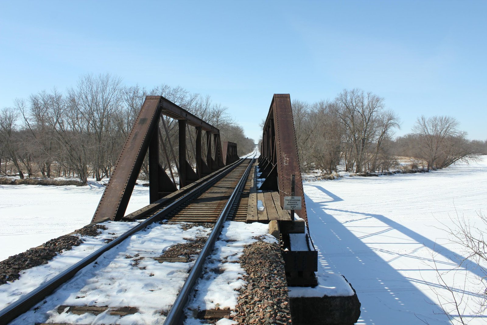 Looking west